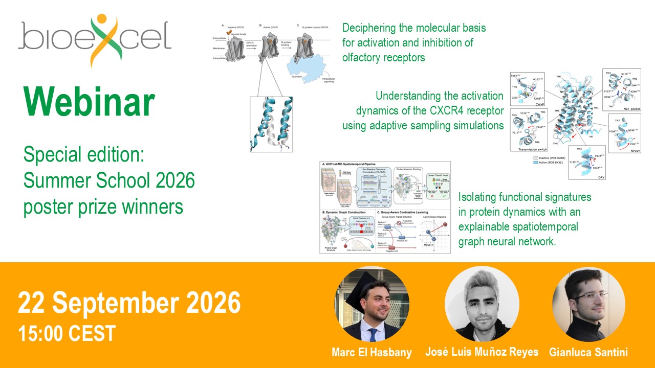 BioExcel Summer School 2026 Poster Prize Winners